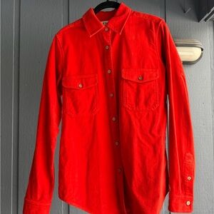 Filson Mole Skin Burnt Orange Red Shirt